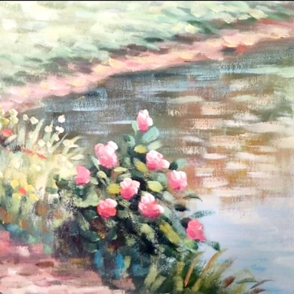 Signed W.Hodges framed oil painting on canvas - Picture 4 of 13